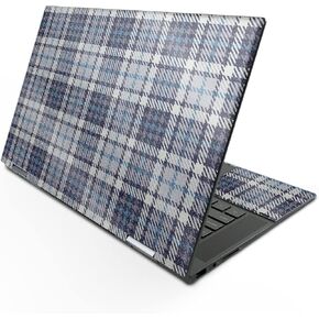 MightySkins Glossy Glitter Skin Compatible with HP Envy x360 15" (2022) - Blue Plaid | Protective, Durable High-Gloss Glitter Finish | Easy to Apply, Remove, and Change Styles | Made in The USA