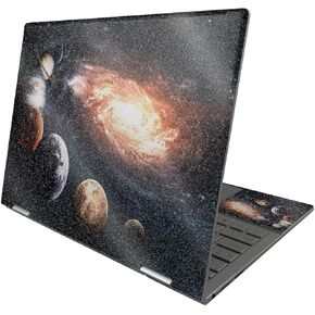 MightySkins Glossy Glitter Skin Compatible with HP Envy x360 13" (2022) - Solar Galaxy | Protective, Durable High-Gloss Glitter Finish | Easy to Apply, Remove, and Change Styles | Made in The USA