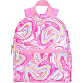 iscream Mini Classic Style 10" x 8" Backpack for Fun and Travel - Groovy Swirl