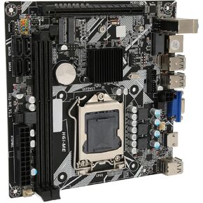 Zunate LGA1155 CPU Motherboard for Desktop, H61ME LGA 1155 Mini ITX Motherboard, NVME M.2 VGA HD Interface, PCIe 16X Computer Mining Motherboard for Gaming PC
