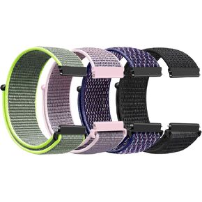 Sport Loop Nylon Band18mm 19mm 20mm 22mm Watch Band Quick Release,Soft Fabric Nylon Adjustable Rugged Velcro Replacement Wristband Strap for Men Women