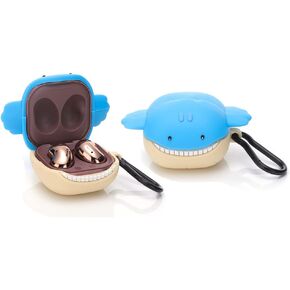 (1 Pack) BGAANM Cartoon Silicone Case Cover with Keychain Designed for Samsung Galaxy Buds2 Pro (2022) /Galaxy Buds 2 (2021) /Galaxy Buds Pro (2021) /Galaxy Buds Live (2020)