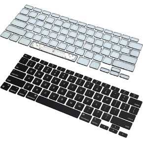 HAWSON US A2337 Keyboard Keycaps Keys Replacement for MacBook Air Retina 13" A2337 M1 Key Cap 2020 Year EMC 3598 (Black)