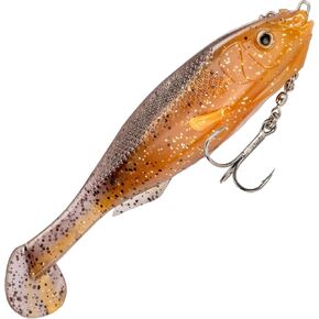Strike King (FCS6-697) Final Copy Fishing Lure, Pre-Rigged Soft Plastic Swimbait, Free-Swinging Size 2 Treble Hook, Belly Magnetic Hook Keeper, 6-Inches, 1.5-Ounce, Orange Bream