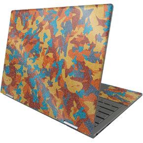 MightySkins Glossy Glitter Skin Compatible with HP Envy x360 13" (2022) - Retro Camouflage | Protective, Durable High-Gloss Glitter Finish | Easy to Apply and Change Styles | Made in The USA