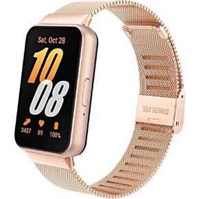 Timovo Metal Watch Band لـ Samsung Galaxy Fit 3 ، معصم بديل للبديل عن الفولاذ المقاوم للصدأ للرجال والنساء ، الذهب الوردي in Kuwait