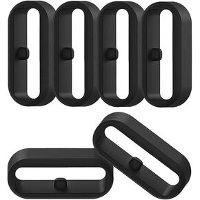 6-Pack Fastener Rings Compatible with KOSPET Tank M1/M1 Pro, AMAZTIM C20/C20 Pro Smart Watch, Silicone Band Keeper Replacement Watch Band Loop/Holder/Retainer