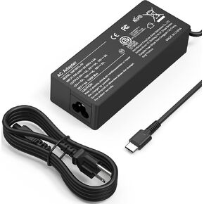 USB C Laptop Charger 100W USB C Charger Universal Fast Charger Placger for Lenovo MacBook Pro و MacBook Air و HP و ASUS و ACER و MSI و Dell Type C AC متوافقة مع 90W 65W 45W PD 3.0 Power Cord