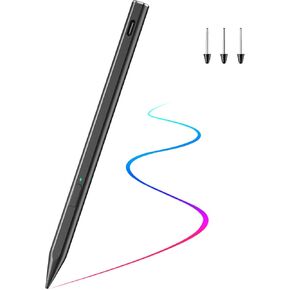 TiMOVO Magnetic Stylus Pen Compatible with Remarkable Paper Pro Pen with Eraser, Rechargeable Digital Pen for Remarkable Paper Pro with 4096 Pressure Sensitivity,Tilt, Palm Rejection&Spare Nibs, Black