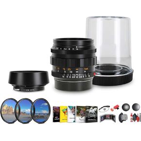 Leica Noctilux-M 50mm f/1.2 ASPH. Lens (Black) (11686) + Sling Backpack + Photography Software + 64GB Memory Card + Lens Filter Kit + Flexible Tripod + Cleaning Kit + Hand Strap + Card Wallet + More