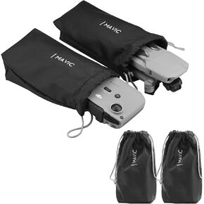 2PCS Drawstring Pouch for Dji Mavic Air 3/Air 2/Mini 3/Mini 4 Pro/Mini 4K/Mini 2 SE/RC/RC 2, Protective Aircraft Sleeve for Drones Remote Controller Accessories, Soft Waterproof Storage Pocket