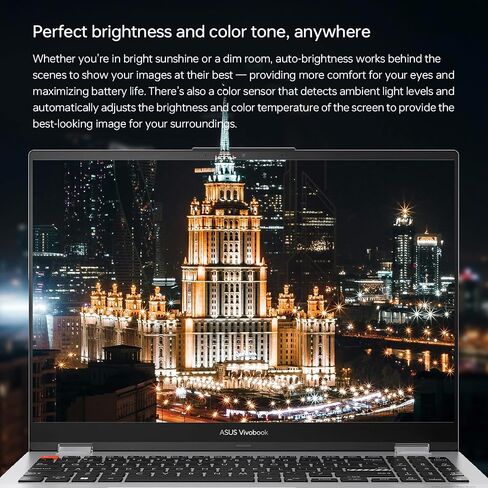 ASUS Vivobook 16 Touchscreen Ryzen 7 Convertible 2-in-1 Laptop, 16 FHD+ 1920 x 1200 Touchscreen, Ryzen 7 7730U, 24GB RAM, 1TB SSD, Wi-Fi 6, W11H, Silver with THUNDEROBOT White Wireless Mouse Bundle in Saudi Arabia