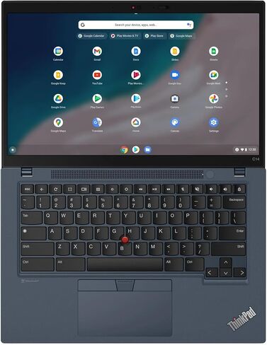 Lenovo ThinkPad C14 14.0" Abyss Blue Chromebook FHD IPS Display (Intel Core i5-1245U vPro, 8GB LPDDR4X, 256GB PCIe SSD, Backlit KYB, WiFi 6E, SD Reader, Bluetooth 5.1, HD Webcam, Chrome OS) in Saudi Arabia