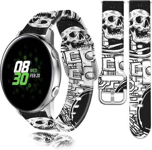 20mm Watch Band Compatible with Samsung Galaxy Watch 7 FE 6 5 4 40mm 44mm,Watch 6 4 Classic Band, Galaxy Watch 5 Pro 45mm, Galaxy Watch 3 41mm, Active 2 Silicone Sport Band Women Men in Kuwait