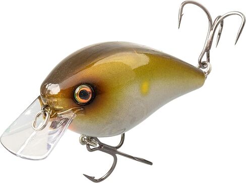 Strike King (HCKVD1.5E-355) KVD Elite 1.5 SquareBill ، Crankbait الضحل ، عمل صامت صامت ، 3/8 أونصة ، الغطس من 3 إلى 6 أقدام ، حجم 4 Mustad Triple Treble Hooks ، Mirage Ayu in Kuwait