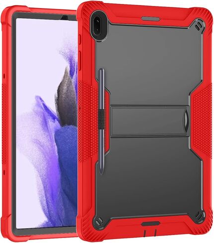 Dteck Galaxy Tab S8 Plus 2022/S7 FE 2021/S7 Plus 2020 12.4" Tablet Case,PU Leather Folio Stand Smart Cases with S Pen Holder for Samsung Galaxy Tab S8+/S7 FE/S7+,Dog King in Kuwait