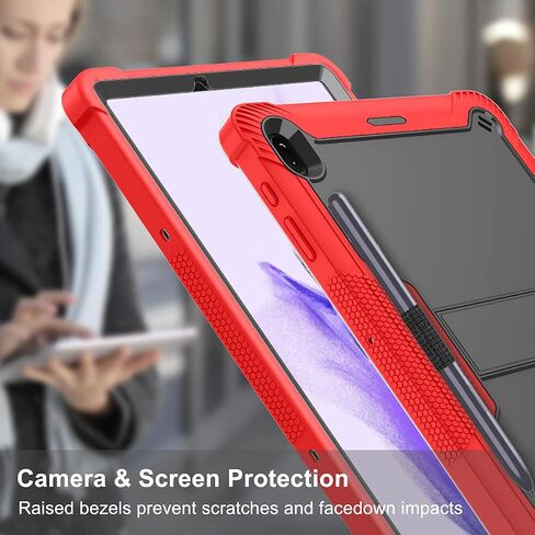 Dteck Galaxy Tab S8 Plus 2022/S7 FE 2021/S7 Plus 2020 12.4" Tablet Case,PU Leather Folio Stand Smart Cases with S Pen Holder for Samsung Galaxy Tab S8+/S7 FE/S7+,Dog King in Kuwait