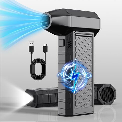 Air Air Duster Turbo Jet Fan ، 180000 دورة في الدقيقة ميني Air Duster Blower مروحة عالية السرعة ، 3 مكنسة هواء مستلزقة قابلة لإعادة الشحن لإزالة الغبار في الهواء الطلق في الهواء الطلق in Saudi Arabia