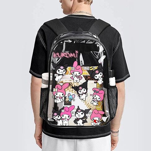 Kawaii Clear Backpack Heavy Duty See Through Cute Backpacks Large Clear Bag for Concert Work Security Travel Festival in Saudi Arabia