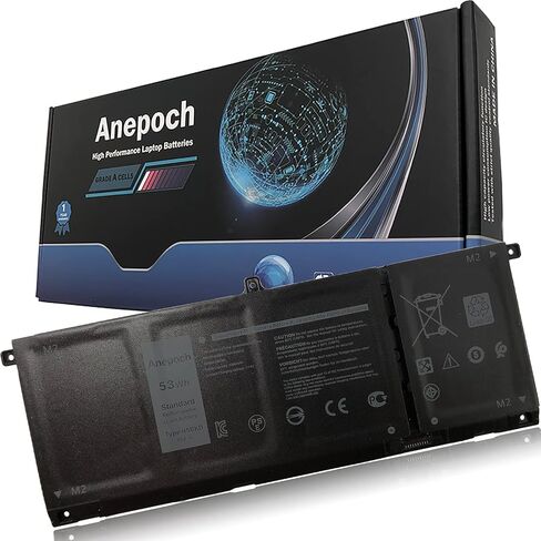 H5CKD PLAPTOP BATTERY استبدال Dell Vostro 5300 5401 5501 Latitude 3410 3510 لـ Inspiron 5300 5401 5408 5501 5508 5400 7405 7300 7500 2-in-1 Silver 07T8CD in Kuwait