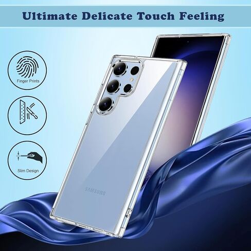 علبة واضحة مصممة ل Samsung Galaxy S22 Ultra - Camera Camera ، تصميم أنيق وضوء ، حالة وقائية ، غطاء مقاوم للصدمات ، TPU متين وبناء البولي كربونات in Saudi Arabia