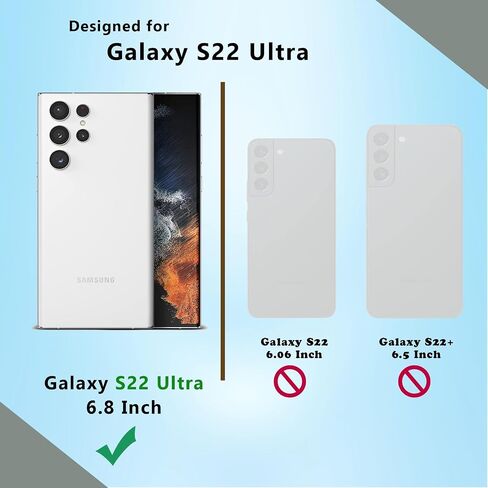 علبة واضحة مصممة ل Samsung Galaxy S22 Ultra - Camera Camera ، تصميم أنيق وضوء ، حالة وقائية ، غطاء مقاوم للصدمات ، TPU متين وبناء البولي كربونات in Saudi Arabia