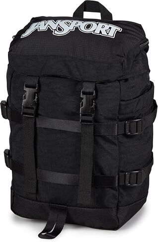 JanSport Mini Skip Pack – Compact Backpack with Main Compartment, Side Water Bottle Pocket, and Zippered Accessory Pocket, Black in Kuwait