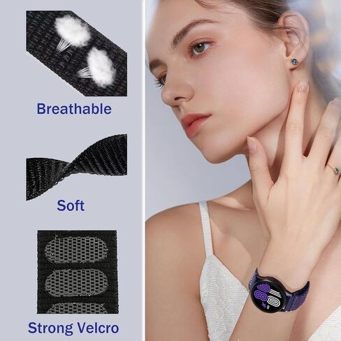 Sport Loop Nylon Band18mm 19mm 20mm 22mm Watch Band Quick Equire ، Fabric Fabric Nylon Admble Rugged Velcro Presection Strap for Men Women in Saudi Arabia