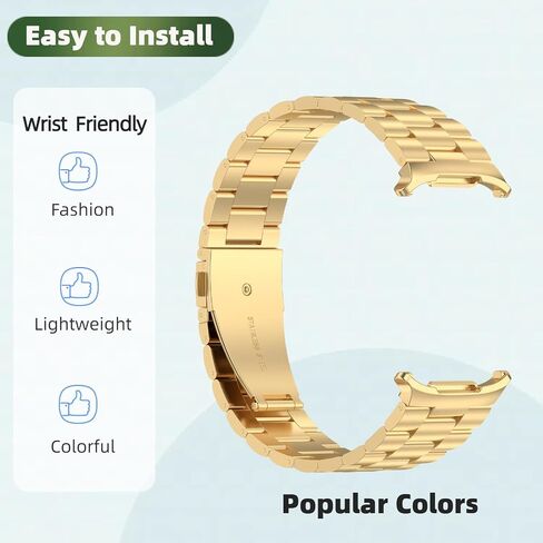 Stainless Steel Watch Band for Samsung Galaxy Watch Ultra 47mm Band with TPU Case, Compatible for Galaxy Watch 7 Ultra Sports Wristband Replacement Straps in Kuwait