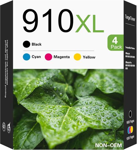 910XL 910 XL خرطوشة الحبر متوافقة مع HP 910 XL 910XL العمل مع HP OfficeJet 8010 8012 8015 8018 8022 8028 8035 Printer Ink (4 pack ، Black/Cyan/Magenta/Yellow) in Kuwait