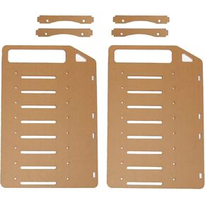 3.5in Hard Drive Bracket, Acrylic Hard Drive Bracket, Support Fix Multiple 3.5inch Hard Drives, 8cm Fans, DIY Hard Disk Rack, HDD Hard Drive Bracket for Desktop (8 Layers)