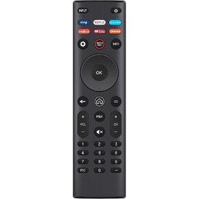 XRT140 Replace Remote Control fit for VIZIO Full HD LED Smart TV VFD43M-0804 D24h-J09 D32h-J09 VFD40M-08 VFD40M-08 V705x-J03 VHD32M-08 D40f-J09 VHD24M-0810 VHD32M-0807 VHD32M-0810 VFD32M-0807 (V6)