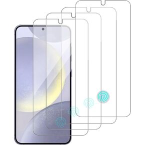 4 Pack Glass Screen Protector Compatible for Samsung Galaxy S24 / SM-S921u [9H Hardness]-HD Screen Tempered Glass, Scratch Resistant,Easy Install [Case Friendly]