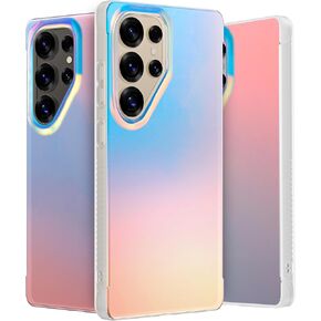 LONLI Hue - for Samsung Galaxy S25 Ultra Phone Case - [360° Shock-Absorbent Bumper | Cute, Unique and Aesthetic Phone Cover for Girls and Women] - Holographic Iridescent