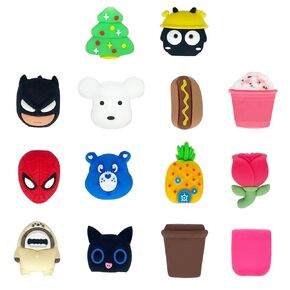 ZAKVOOR 15 Pcs Cartoon USB-C Charger Protector for Phone 18W Power Adapter Charger Bite Fast Charging Protector and Cord Hold, Charging Cable Saver Phone Accessory Cable Buddies