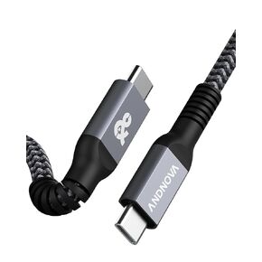 Short USB C to USB C Cable Perfect for Android Auto, 10Gbps SuperSpeed Data Transfer Cable Compatible with MacBook Air Pro iPad Samsung Galaxy SSD, 4k 60Hz Video Display