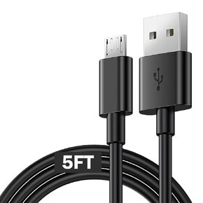 كابل شاحن يبلغ طوله 5 أقدام متوافق مع سلك شاحن مضخة الأنسولين النحيف X2 ، كابل Micro USB لكابل شاحن رعاية مرضى السكري ، ترادفي TSLIM X2 ملحقات مضخة الأنسولين شحن سلك الطاقة (أسود)