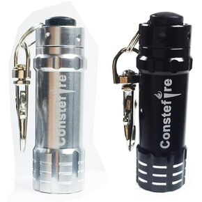 Small Flashlight Keychain Torch,2 PCS Aluminum Key Ring Torch, Bright 3 LEDs Tiny Flashligh,Pocket Flashlight EDC, Waterproof, Mini Torches for Indoor,Class,Camping Hiking Outdoor Gifts