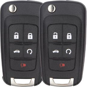 Key Fob Replacement Compatible with Chevy Cruze/Camaro/Equinox/Impala/Malibu/Sonic/GMC Terrain丨Buick Lacrosse/Regal/Verano/Encore/Allure OHT01060512 Keyless Entry Remote( (2-Pack)