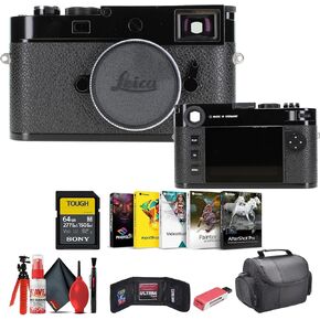 Leica M11 Rangefinder Camera (Glossy Black) (20230) + 64GB Memory Card + Corel Photo Software + Card Reader + Case + Flex Tripod + Cleaning Kit + Memory Wallet