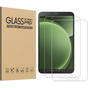 KIQ 2 Pack Screen Protector for Samsung Galaxy Tab 8.0 Active5 X300 / Active 3 T570 Tempered Glass Screen Protector Anti-Scratch Film