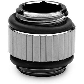 EKWB EK-Quantum Torque Micro Male to Male Extender Fitting, 7mm, Black Nickel