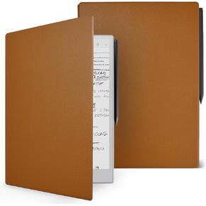 Remarkable Paper Pro Case, Premium PU Leather Cover for Remarkable Paper Pro Tablet 11.8" 2024 Released - Book Folio Design [Lightweight][Waterproof], Ultra Slim and Hard [Brown]