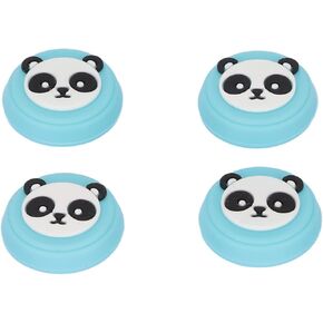 Panda Thumb Handle 4pc Replacement Silicone Thumbs Handles Analog Stick Cover Joystick Cover for and for Controller (Blue)