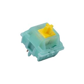 GATERON Goldenrod Yellow Pro Keyboard Switches, Linear 55gf RGB LED Pre-lubed Key Switches Compatible for MX Mechanical Keyboard(110pcs)