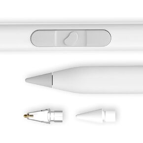 REDBEAN iPad Stylus Pen H1, 9 Shortcut Functions with 3 Buttons, Tilt Sensitivity, Magnetic Wireless Charging Pencil Compatible with Apple iPad Pro 11"/12.9", Air 3/4/5, Mini 5/6, iPad 6th-10th Gen.
