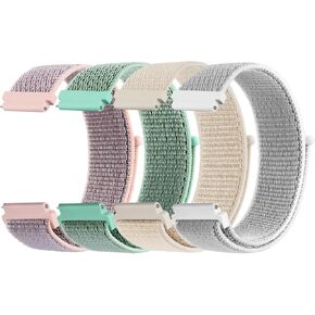 Amzpas 20mm 22mm Quick Release Nylon Band Compatible with Samsung Galaxy Watch 3 45mm/Galaxy Watch 46mm/Gear S3 Frontier/Classic/Venu 3/Venu 2/Vivoactive 4/Fossil Gen 6 44mm Bands for Women Men in Kuwait