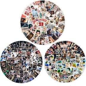 300PCS Enhypen Stickers Set,ENBoys Cute Stickers for Door,Car,Skateboard,Cellphone Stickers,Gift for Fans(Pink)