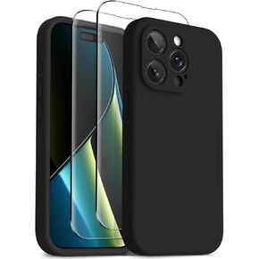 OTOFLY Compatible with iPhone 15 Case, Compatible with MagSafe, Military-Grade Protection, 2 Pack Screen Protectors, Silicone Shockproof Magnetic Phone Case, Calke Green