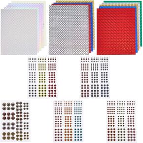 819 Pcs Fishing Lure Sticker and Fish Eyes Kit Holographic Adhesive Flash Lure Tape Realistic Sticky Fish Eyes for Lure Making Fishing Baits Making DIY Crafts Tool
